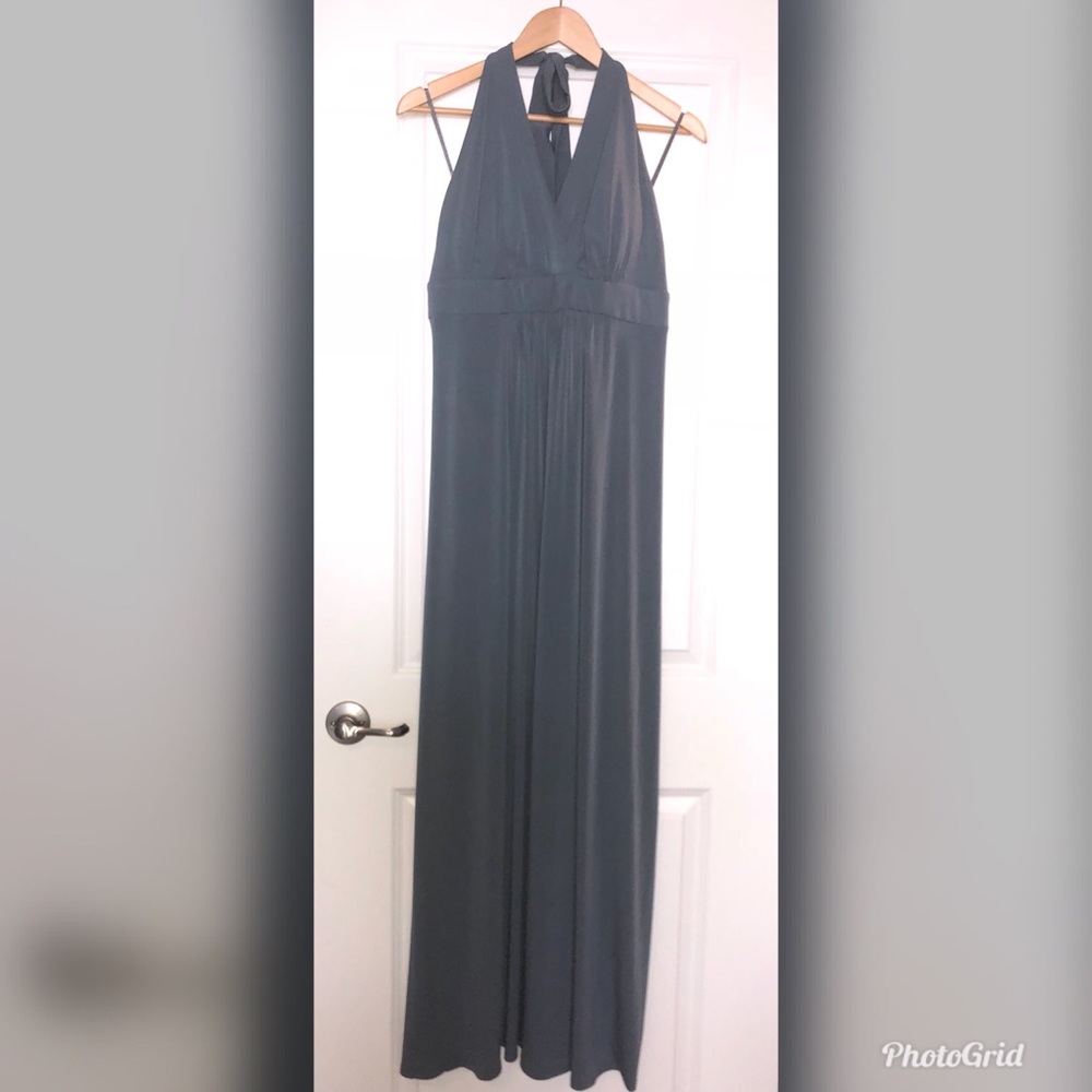 Jessica Simpson Halter Tie Gown